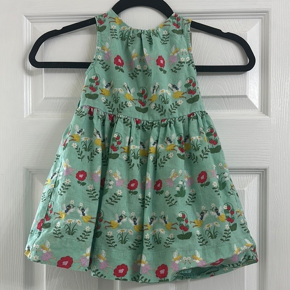 Mini Boden Other - Mini Boden Floral Green with Fairies Kids Dress 2-3y